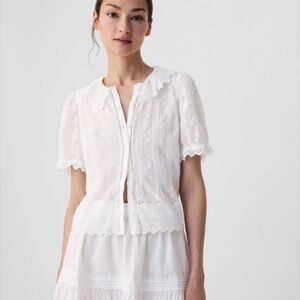 NWT GAP & DOEN white blouse